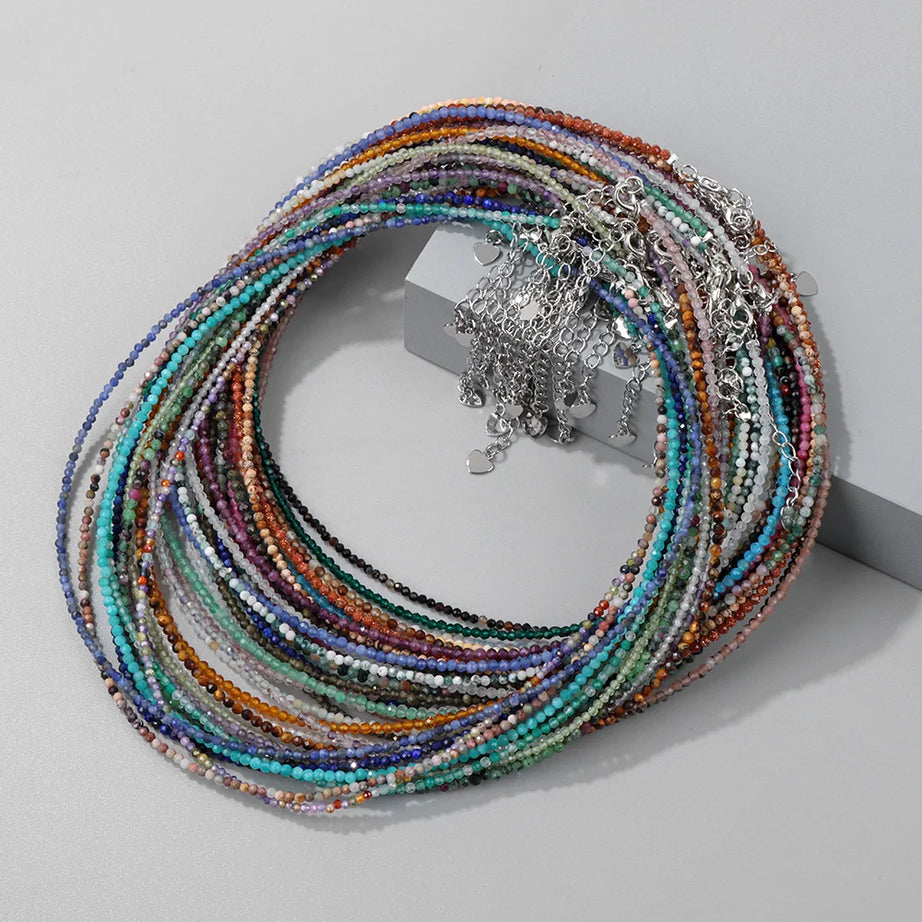 Crystal Stone Beaded Necklace