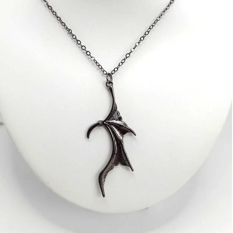 Gothic Bat Necklace for Women Men Punk Hip Hop Rock Vintage Metal Pendant Necklace Party Halloween Jewelry Gifts Cool Thing 2023 - Charlie Dolly