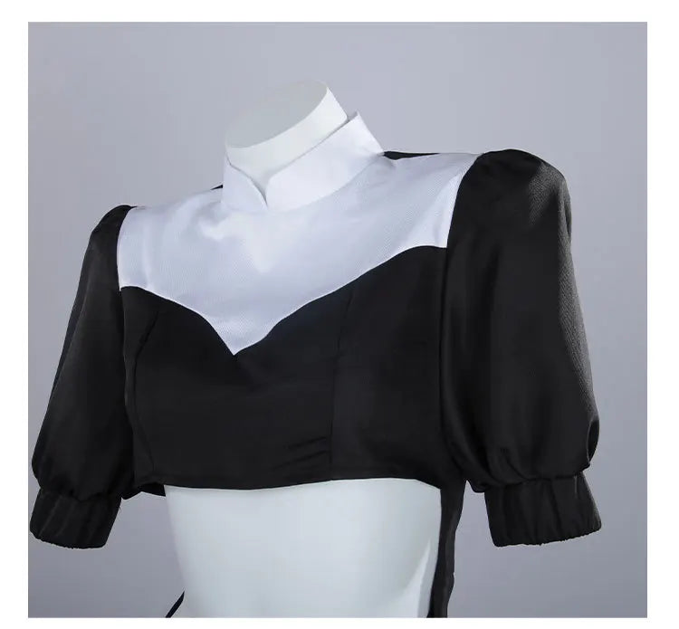 Gushing Over Magical Girls Anime Sister Gigant Cosplay Combat Costume Sexy Women's Nun Role Play Dress Outfit Halloween Party - Charlie Dolly