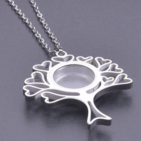 Retro Lotus Flower Photo Locket Pendant Necklace, Vintage Relicario Keepsake Talisman