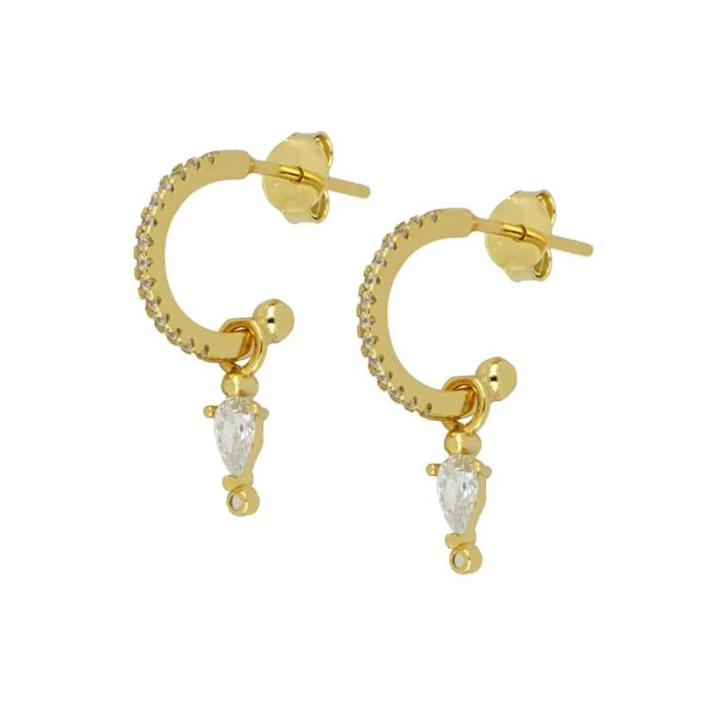 ISUEVA Gold Plated Hoop Earrings Set for Women Retro Boho Piercing Ear Cuffs Stud Drop Dangle Earrings 2023 Jewelry Accessories
