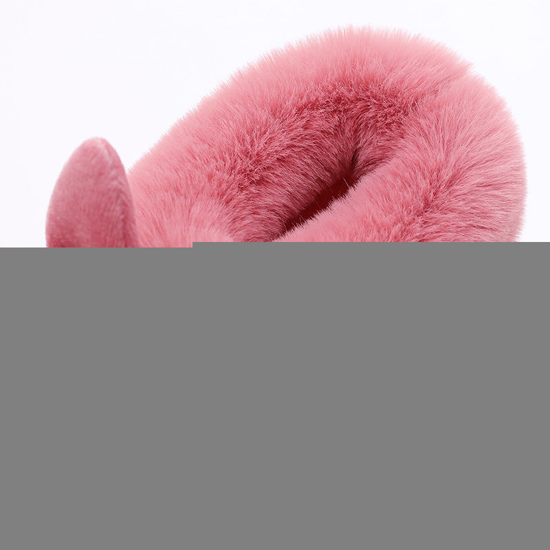 FONGIMIC Slippers For Women Winter Warm Cotton Slippers Ladies Winter Velvet Home Floor Thick Bottom Cartoon House leisure Shoes - Charlie Dolly