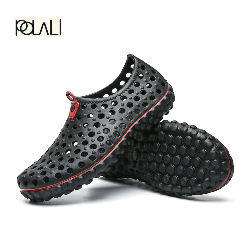 2023 Summer Beach Sandals Men Casual Shoes Brethable Flats Male Graden Clogs Slippers Slip On Fashion Loafers Light Big Size 45 - Charlie Dolly