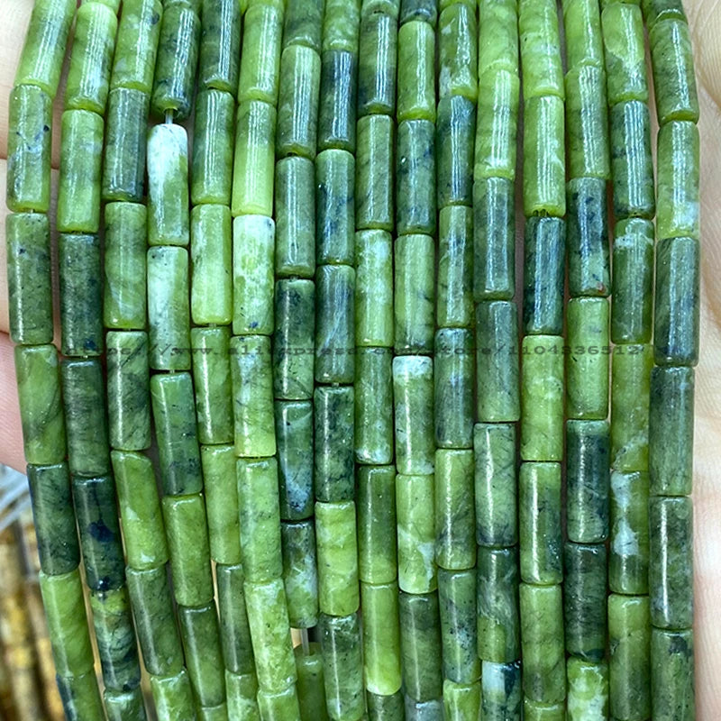 4x13mm Tube Natural Stone AA Lapis Lazuli Loose Spacer Beads for Jewelry Making Diy Bracelet Charms Earrings Accessories