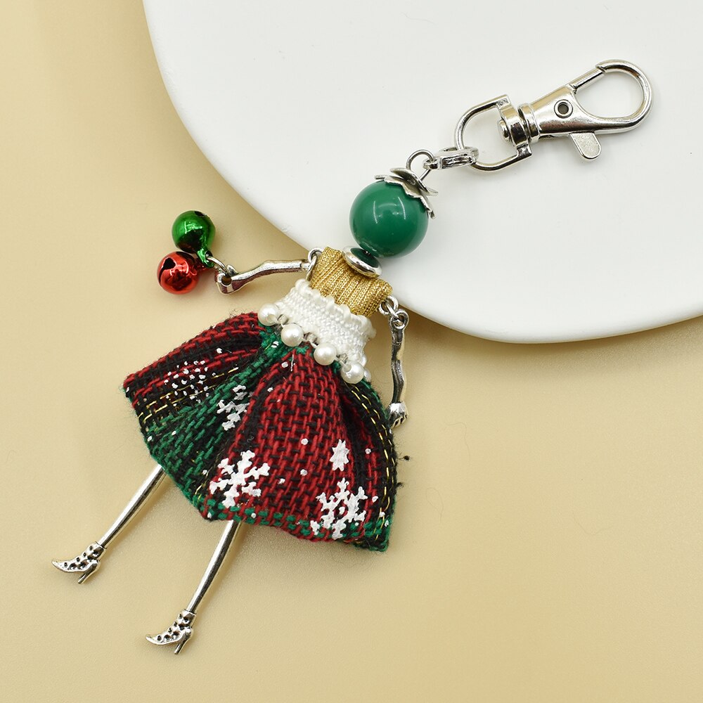 YLWHJJ brand Doll Handmade Cute charm keychain for Women Car Pendant Girls fashion Jewelry Bag key chains Accessories key ring - Charlie Dolly