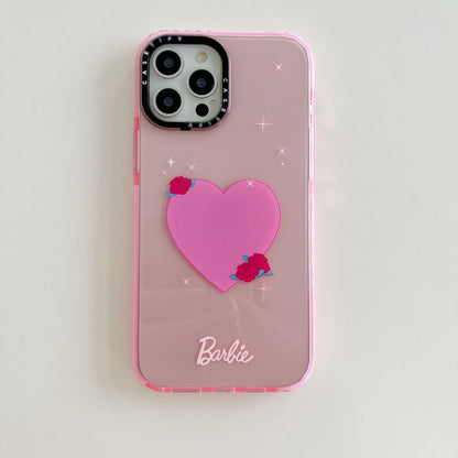 Barbie Suitable for iphone13Pro Max 14 12 11 Tpu Mobile Phone Case Kawaii Cartoon Fashion Protable Painted Anti-Fall Girls Gift