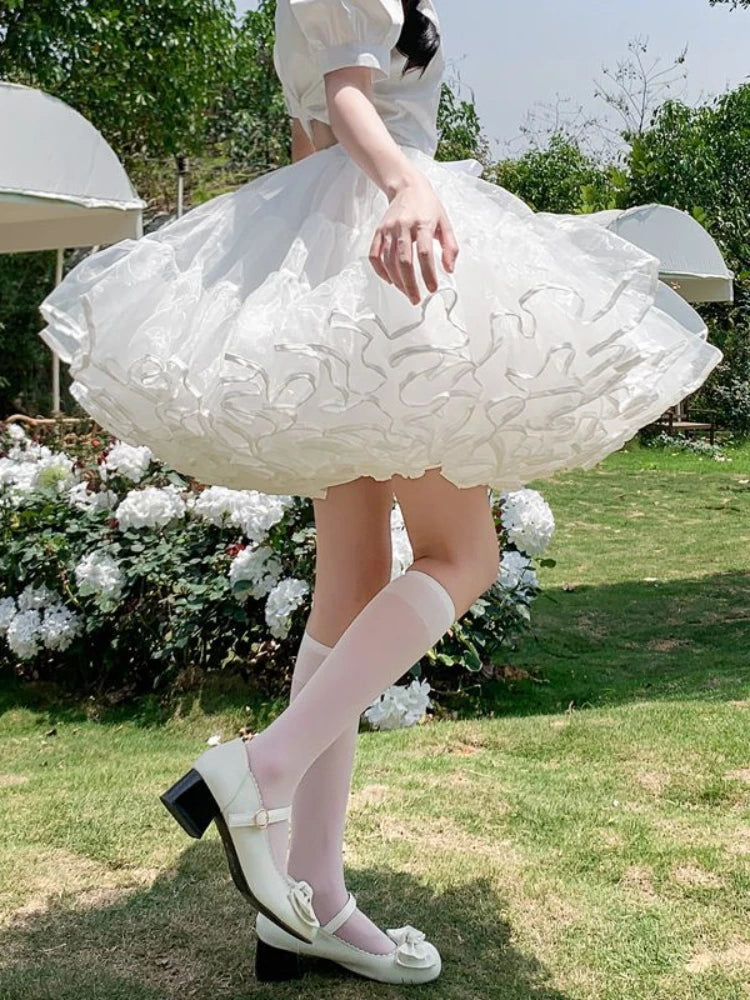 CP5XL Maid Lolita Chemise Cosplay Role Playing Costumes For Party Club Stage Apparel Bow Ties Ball Gowns Waitress Uniform Plus - Charlie Dolly