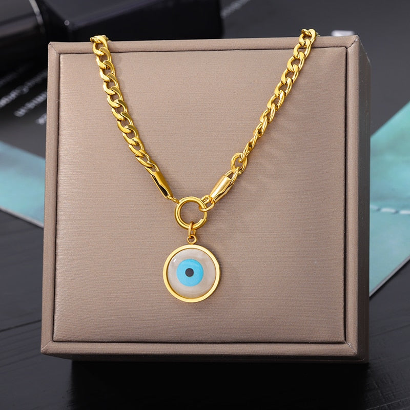 Stainless Steel Geometry Star Moon Butterfly Pendant Multilayer Chain Choker Necklace For Women Wedding Accessories Dropshipping - Charlie Dolly
