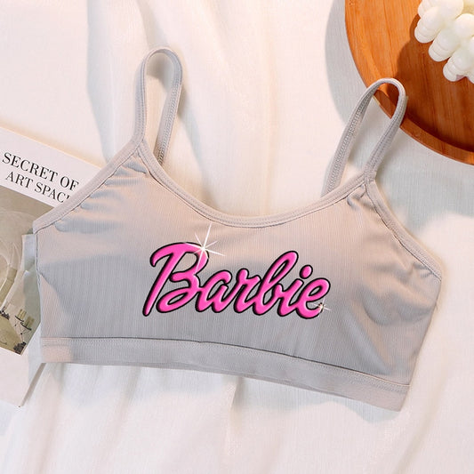 Sexy Barbie Girls Bra Underwear Kawaii Anime Ladies Sports Crop Tops Vest Women Breathable Sleeveless Camisole Bralette Gift Toy - Charlie Dolly