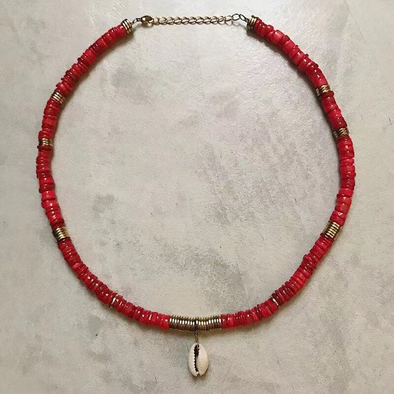 Dongmu Jewellery 2022 Bohemian Style Fashion Original Handmade Beach Shell Lady Necklace Alloy Pendant Exquisite Jewelry - Charlie Dolly