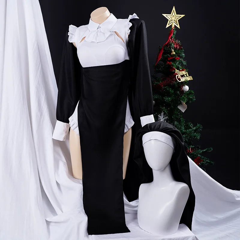 Cute Women Anime Nun Costume Cosplay Shows Outfit Sexy Ladies Hallowee –  Charlie Dolly