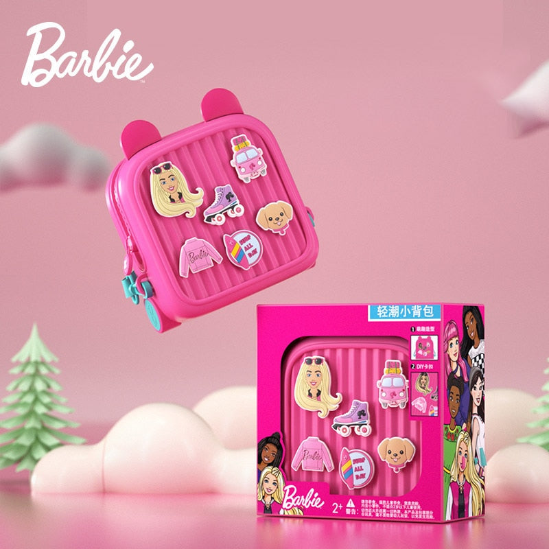 Barbie Kawaii Anime Small Backpack DIY Patch Children's Trendy Cartoon Kindergarten School Bag Birthday Gift - Charlie Dolly