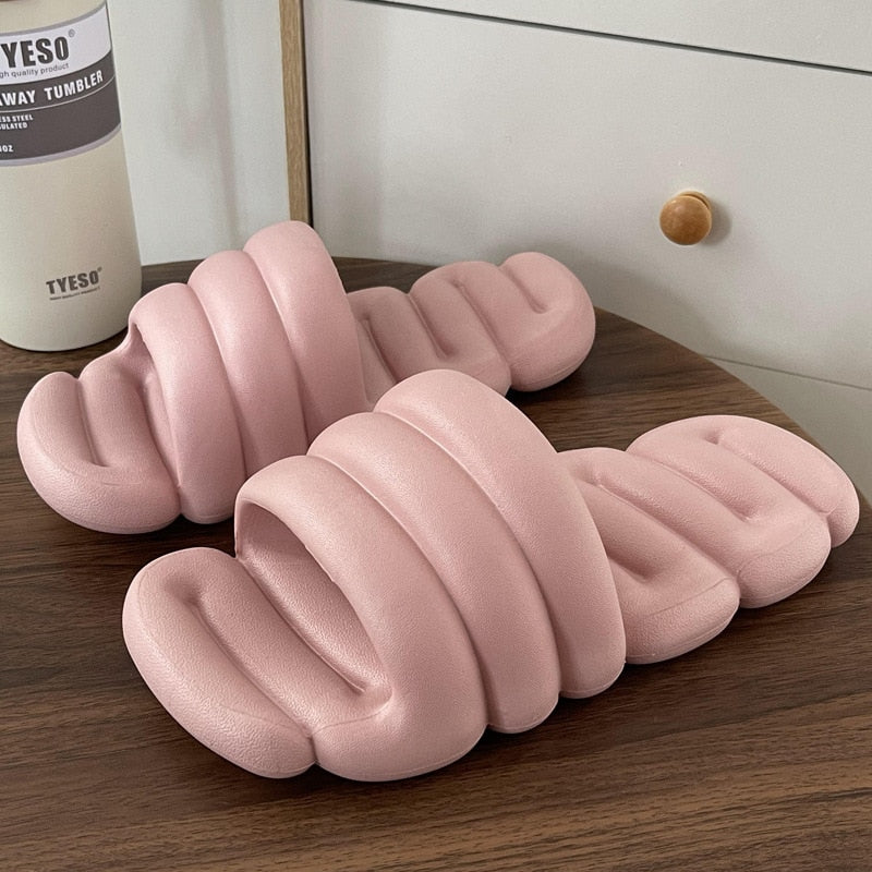Women's Slippers Summer Designer Bubble Slides Soft Massage Sole Fashion Women Sandals Indoor Bathroom Comfort Fashion Slipper - Charlie Dolly