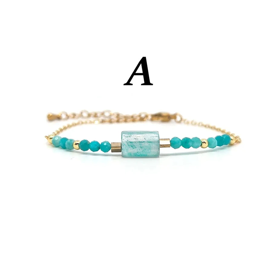 Natural Turquoise & Amazonite Boho Bracelet