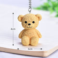 Cute Mini Teddy Bear Doll Keychain Novelty Girls Cartoon Small Animal Key Chain On Student Bag Trinket Jewelry Party Gift - Charlie Dolly