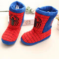 Disney Winter Slippers Baby Boys Girls Cartoon Spiderman Children Cotton Kids Long Boots Infant Indoor Home Warm Anti-slip Shoes - Charlie Dolly