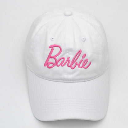 2023 New Summer Barbie Baseball Cap Kawaii Fashion Adults Girls Boys Casual Adjustable Outdoor Sunshade Hat Hip Hop Unisex Caps