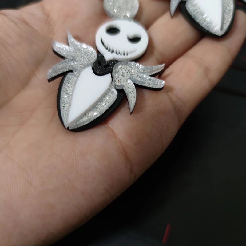KUGUYS Halloween Parody Christmas Drop Earrings for Women Jewelry Trendy Acrylic Accessories - Charlie Dolly