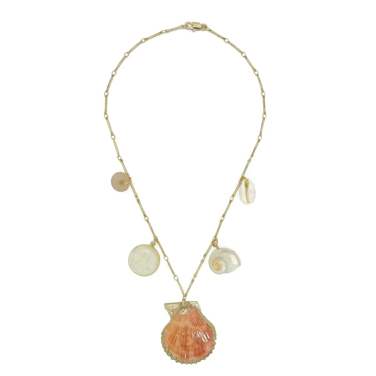 Dongmu Jewellery 2022 Bohemian Style Fashion Original Handmade Beach Shell Lady Necklace Alloy Pendant Exquisite Jewelry - Charlie Dolly