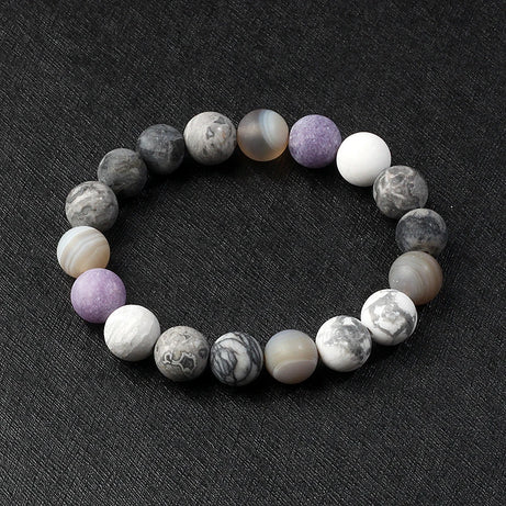 Nine Planets Solar System Beaded Bracelet, Natural Stone Galaxy Cosmic Talisman