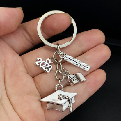 2023/Graduation Ceremony Keychain Graduation Certificate Graduation Souvenir Bachelor Hat Class Badge Keychain