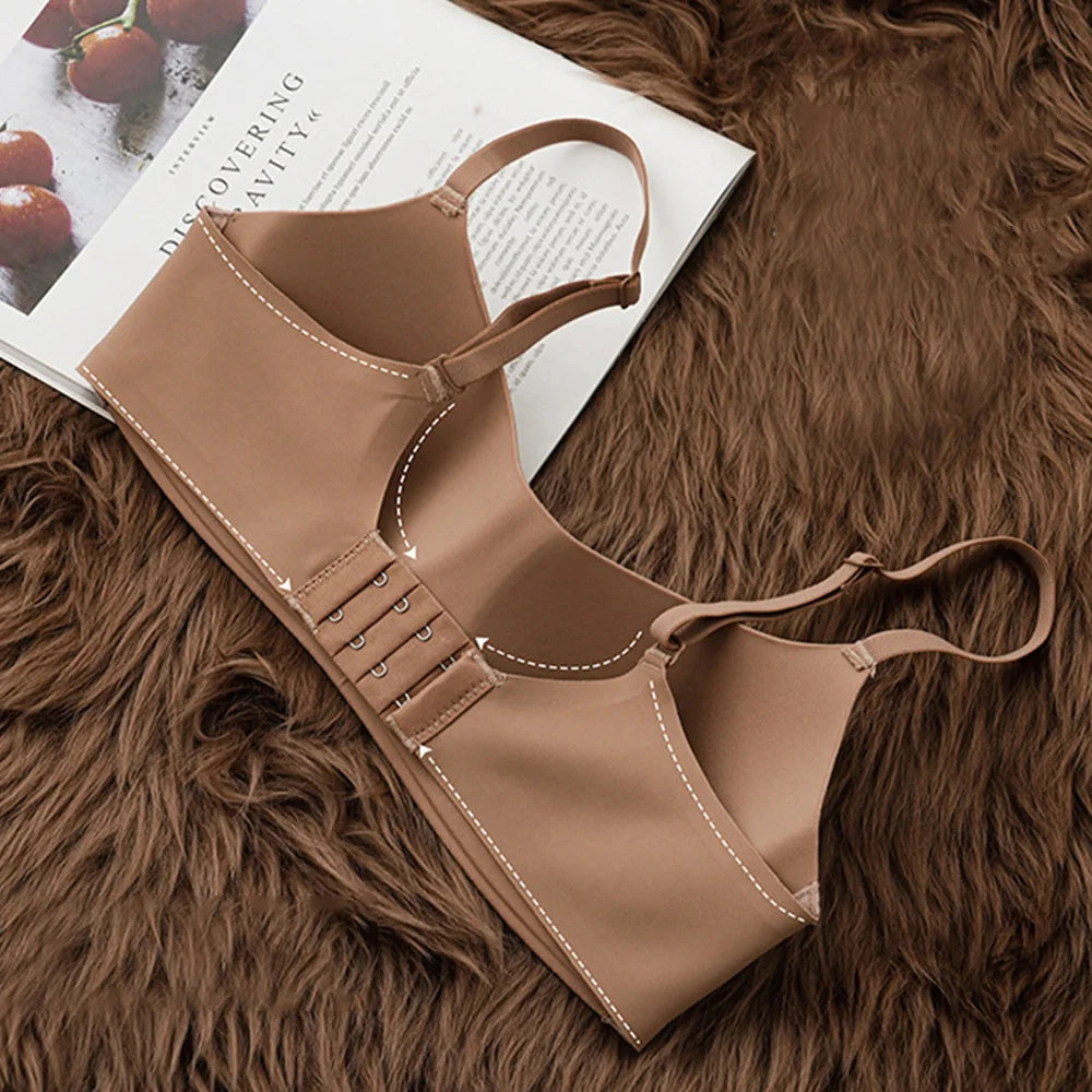 Women Push Up Bra For Small Breast Non-Wire Female Sexy Lingerie Solid Color Seamless Tube Top Bras Beauty Back Underwear Gather - Charlie Dolly
