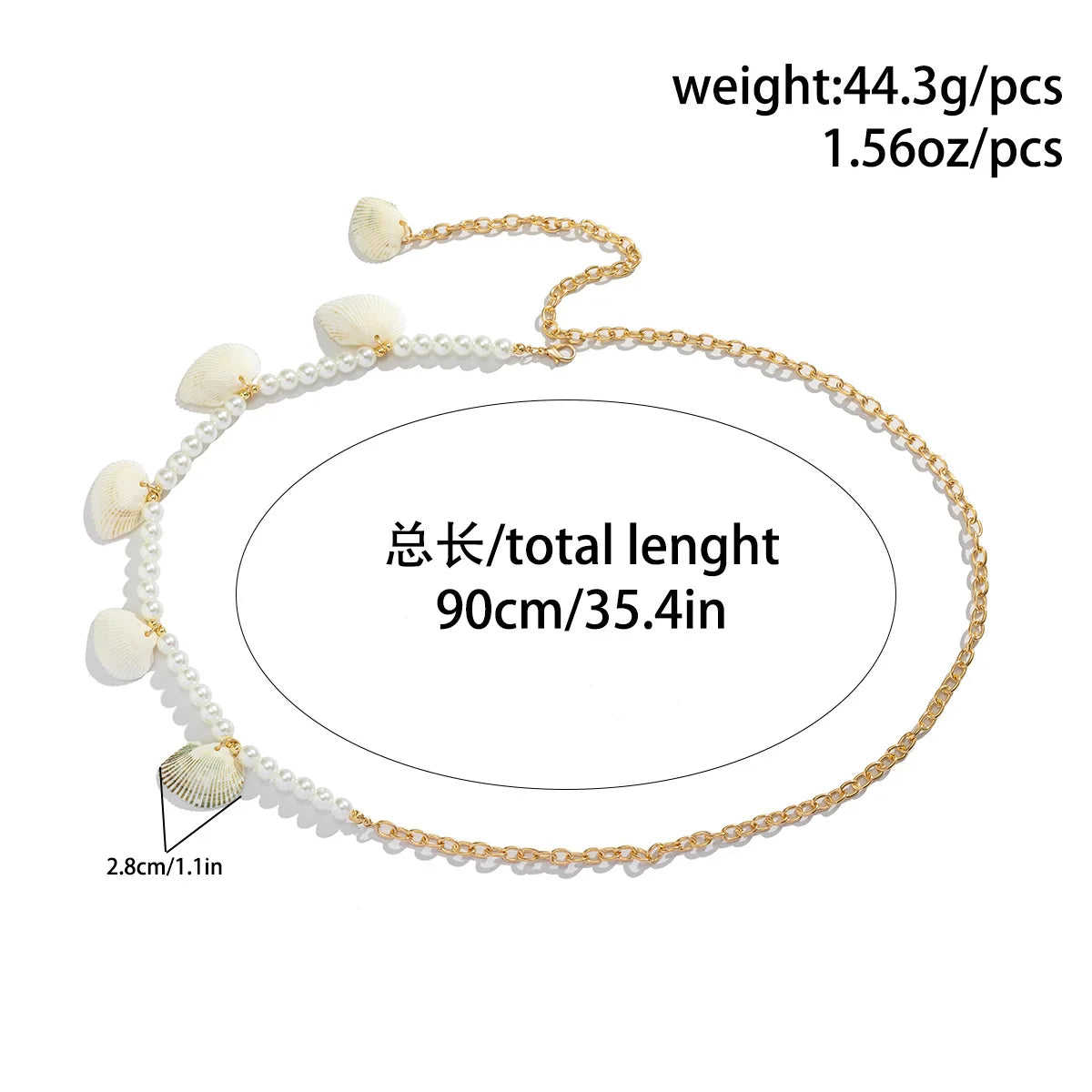 European American Sexy Handmade Colour Beads Shell Waist Belly Belt Chain Irregular Natural Stone Belly Chains Boho Body Jewelry