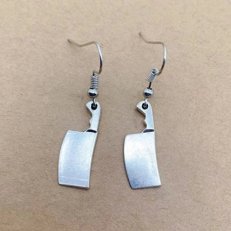 Earrings for Women Girls Drop Dangle Teens Charm Gift Party Simple Punk Cool Halloween Skull Cross Horror Skeleton Death Bat - Charlie Dolly