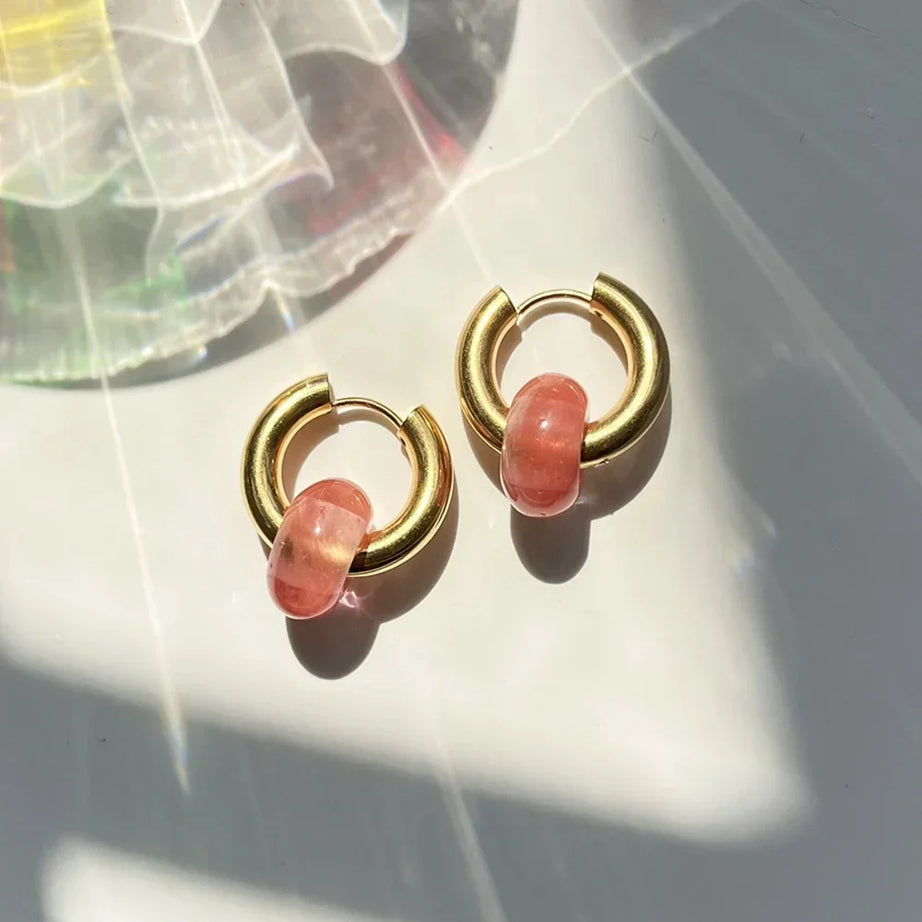 Turquoise Hoop Earrings