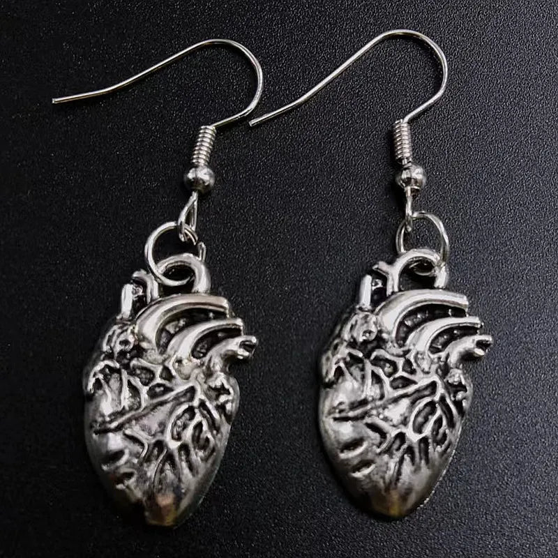 Earrings for Women Girls Drop Dangle Teens Charm Gift Party Simple Punk Cool Halloween Skull Cross Horror Skeleton Death Bat - Charlie Dolly