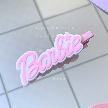 Kawaii Hand Made Barbie Hairpin Accessories Hottie Ins Japanese and Korean Cute Style Hobby Pin for Girl Jewelry Collection Gift
