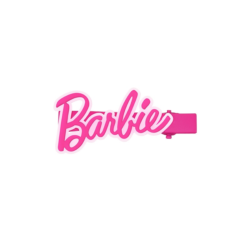 Fashion Girls Barbie Cosmetic Handheld Mirror Anime Kawaii Pink Hairpin Shark Clip Comb Ladies Handle Makeup Mirrors Accessories - Charlie Dolly