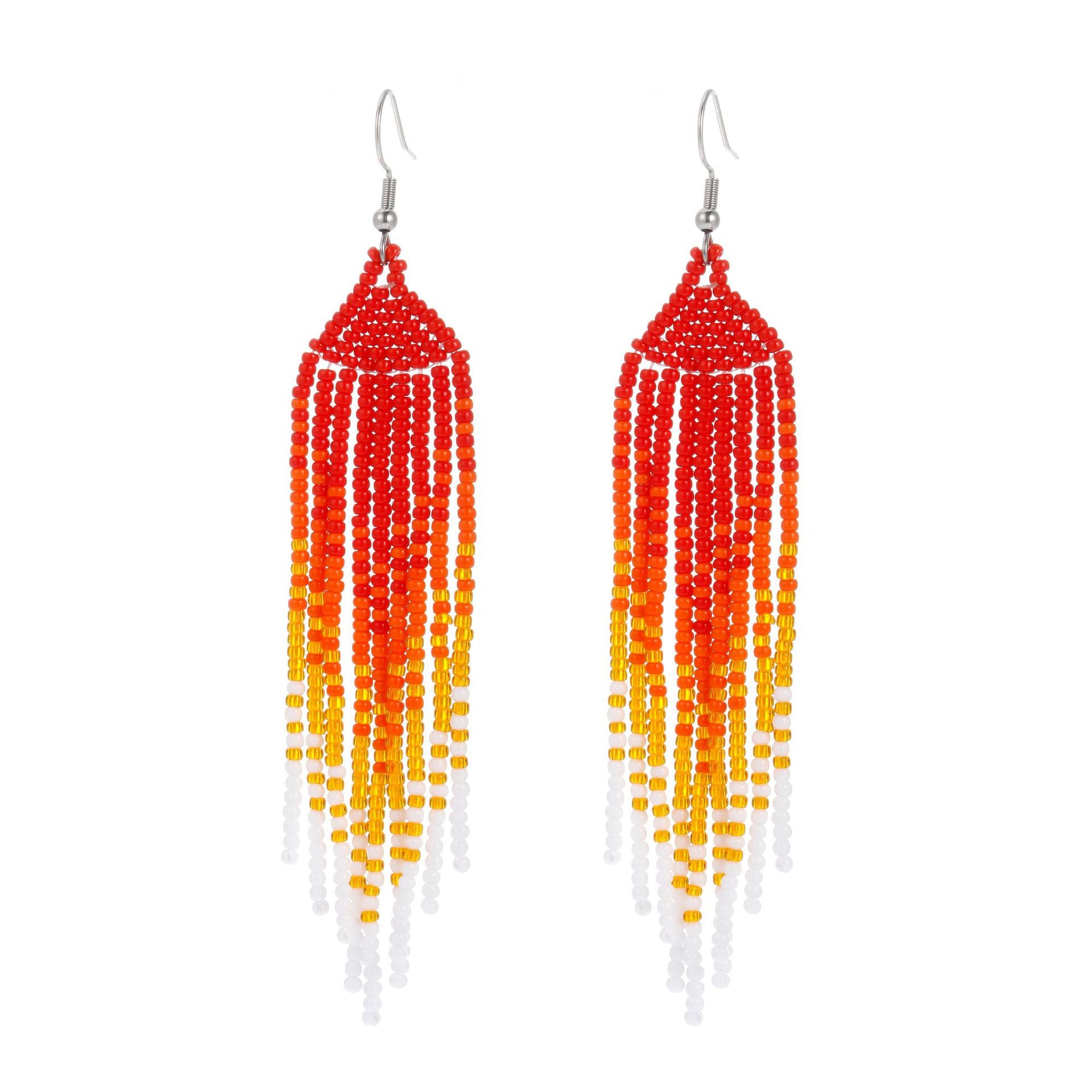 LIMAX Bohemian Earrings 2022 Beads Long Earrings Ethnic Style Drop Earings Fashion Jewelry Bijoux Femme Statement Earrings - Charlie Dolly