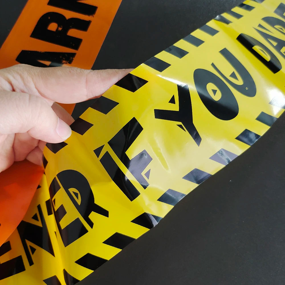 9M Halloween Warning Tapes Decoration Danger Caution Warning Signs Line Outdoor Scary Horror Props Halloween Decoration 2024 - Charlie Dolly