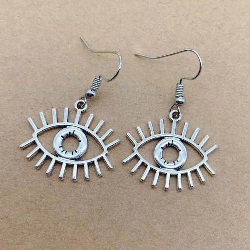 Earrings for Women Girls Drop Dangle Teens Charm Gift Party Simple Punk Cool Halloween Skull Cross Horror Skeleton Death Bat - Charlie Dolly