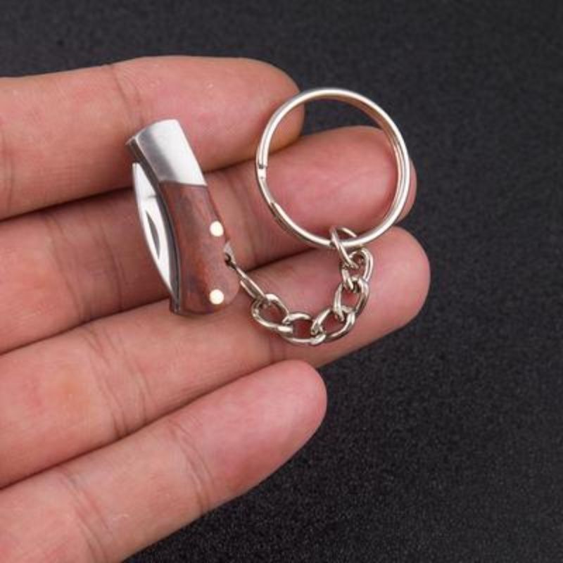 Mini Folding Knife Acrylic Sharp Edc Self-Defense Small Blade Cs Go Portable Keychain Hanging Outdoor Camping Unboxing Knife Hot - Charlie Dolly