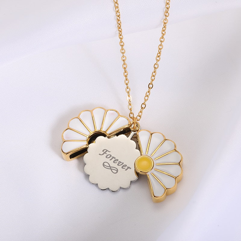 You Are My Sunshine Sunflower Necklaces Pendant For Women Gold Color Daisy Choker Necklaces Charm Jewelry Gift trending products - Charlie Dolly