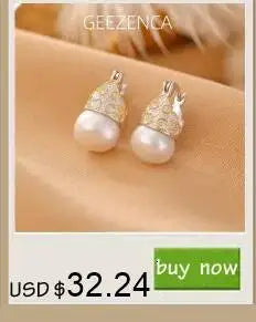 GEEZENCA 925 Silver Gold Plated Lapis Lazuli Bar Charm Dangle Drop Earrings Women CZ Geometric Oblong Simple Trendy Earring Gift