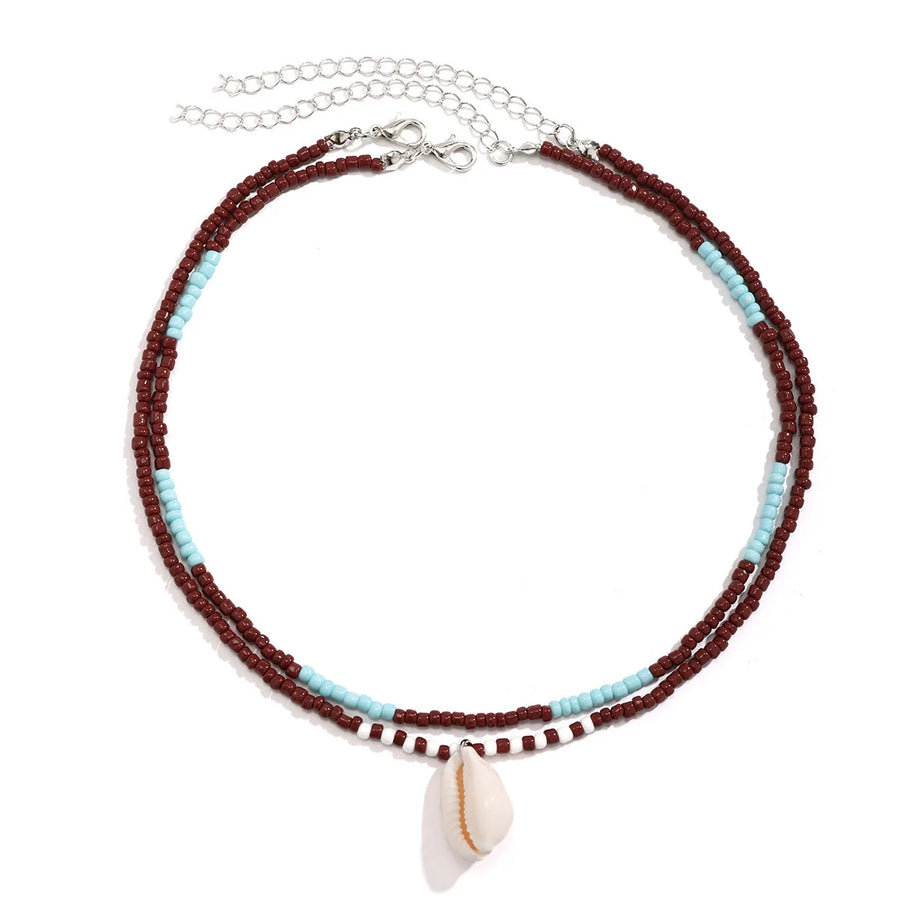 Tidepool Starfish and Turtle Beaded Boho Choker