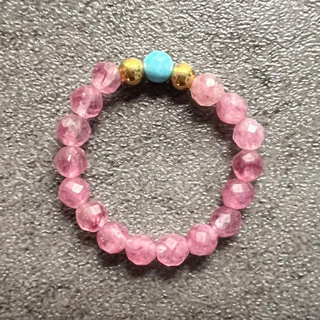 Boho Natural Stone Party Rings For Women Girls Trendy Handmade Jewelry Gift Amethyst Turquoise Tigereye Statement Ring Wholesale - Charlie Dolly