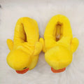 Winter Creative Cartoon Yellow Duck Cotton Shoes Women Indoor Cozy Warm Slippers Unisex One Size Slides Plush Lovely Duck Shoes - Charlie Dolly