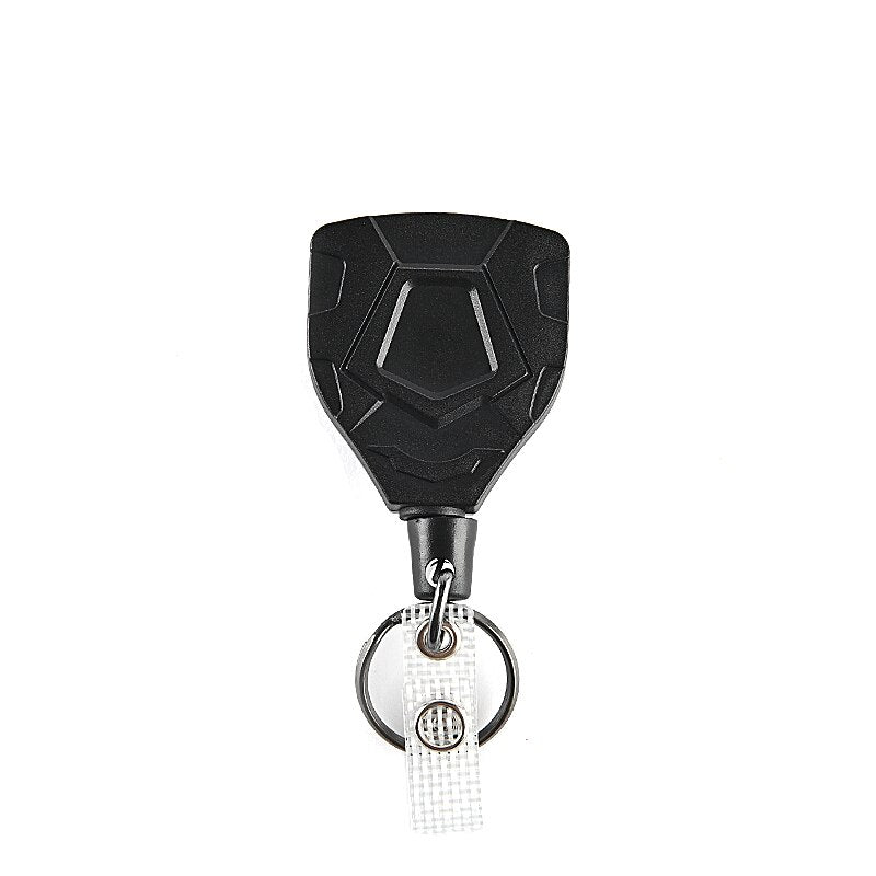 Anti-theft Metal Easy-to-pull Buckle Rope Elastic Keychain Sporty Retractable Key Ring Anti Lost Ski Pass ID Card - Charlie Dolly