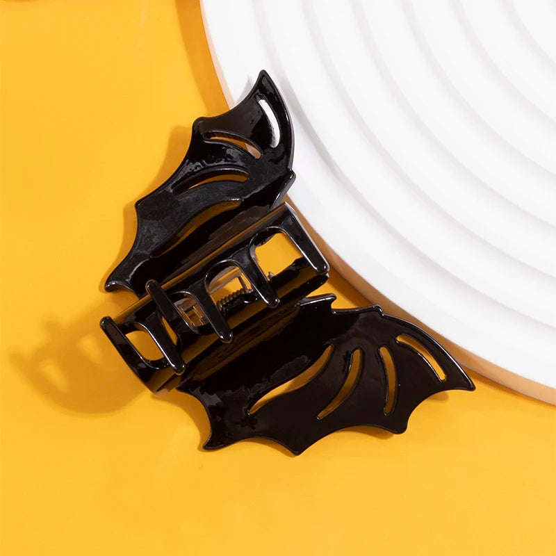 Fashionable Women's Halloween Hair Clip Bat Shaped Mini Acetic Acid Hair Claw Personalized Cute Girl Claw Hair Accessories - Charlie Dolly