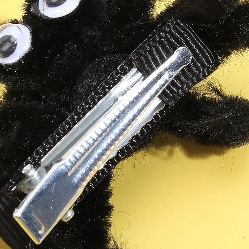 ncmama 2Pcs Halloween Spider Hair Clips For Baby Girls Cute Animal Hairpin Barrettes Kids Headdress Hair Accessories Party Decor - Charlie Dolly