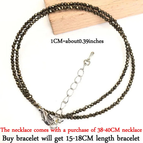 2mm Gemstone Beaded Necklace & Bracelet
