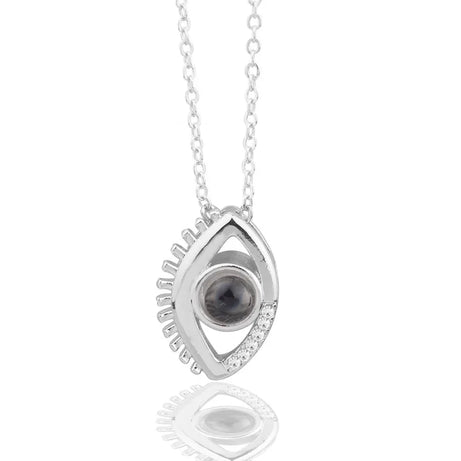 Projection Necklace, I Love You in 100 Languages, Zircon Heart Pendant Gift