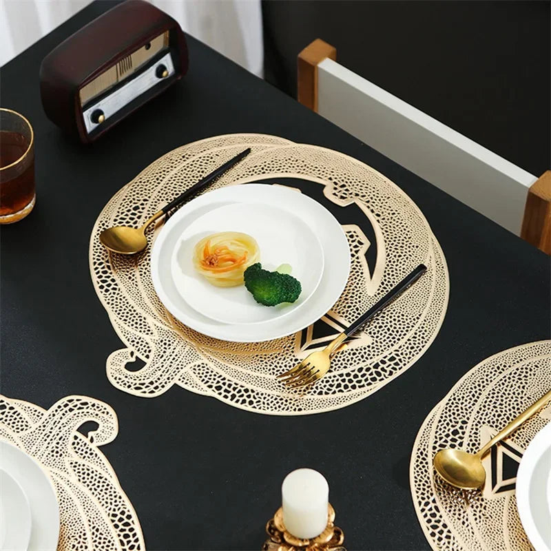 2024 New PVC Placemats for Halloween Dining Table Decoration Pumpkin Shaped Desktop Heat Insulation Pad - Charlie Dolly