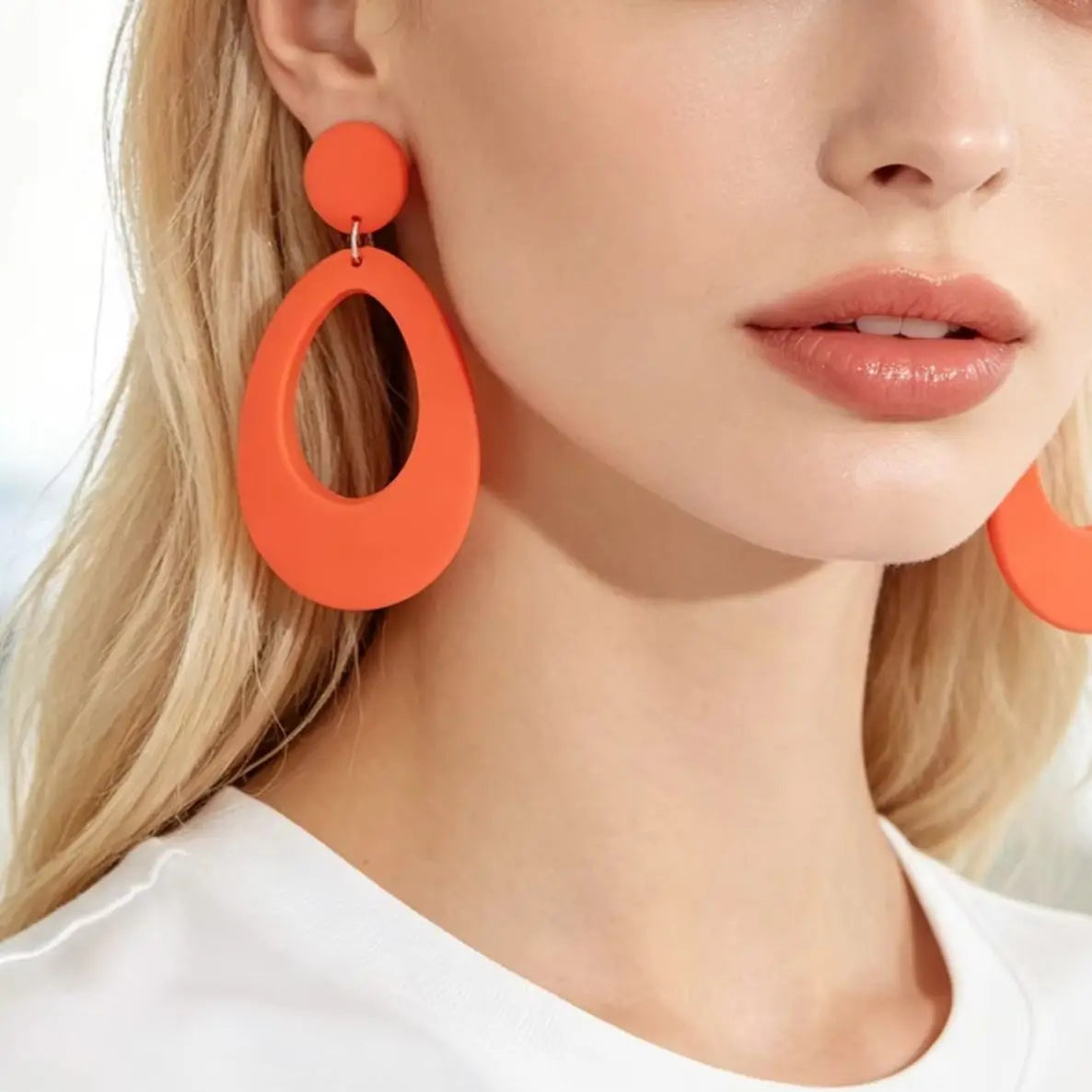 Colorful Acrylic Geometric Drop Earrings for Women Trendy Lightweight Boho Chic Dangle Jewelry Fashion Accessory