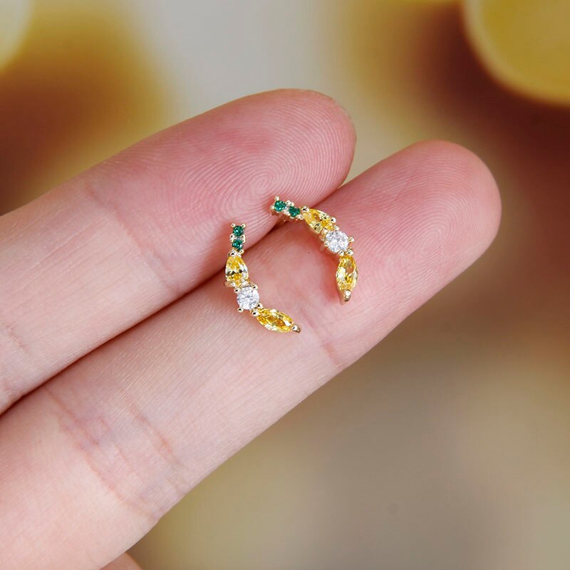 Sight Cute Opal Dolphin Earrings  Fashion Brand Jewelry Delicate Crystal Ocean Animal Stud Earrings for Women Gift - Charlie Dolly
