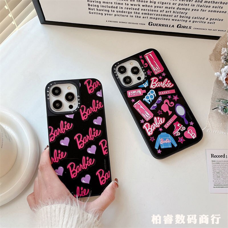 Fashion Women Barbie Letter Doll Love Case Cute Y2K Girls Smartphone Case Soft Female Antifall Iphone 14Promax Holder Accessory - Charlie Dolly